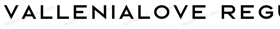 vallenialove regular字体转换
